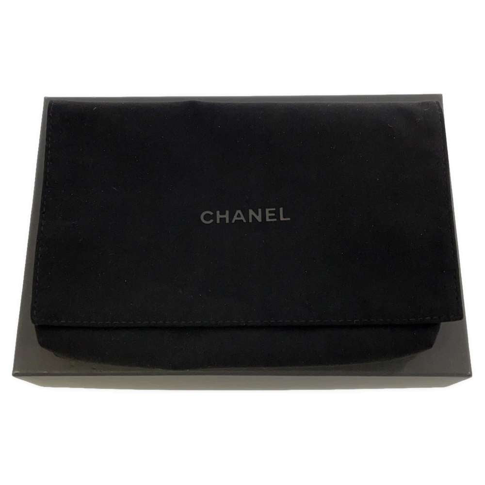 CHANEL Studded Chain Wallet Red AP0023 Leather