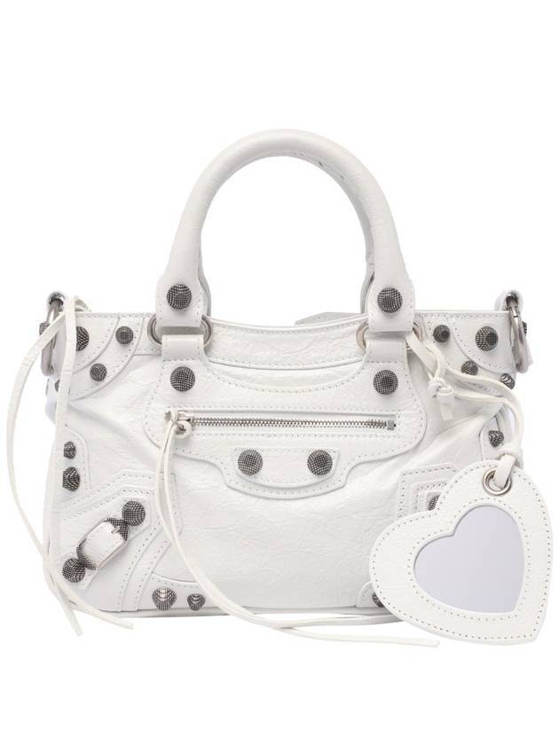 Luxury Balenciaga  Neo Cagole Small Tote Bag White