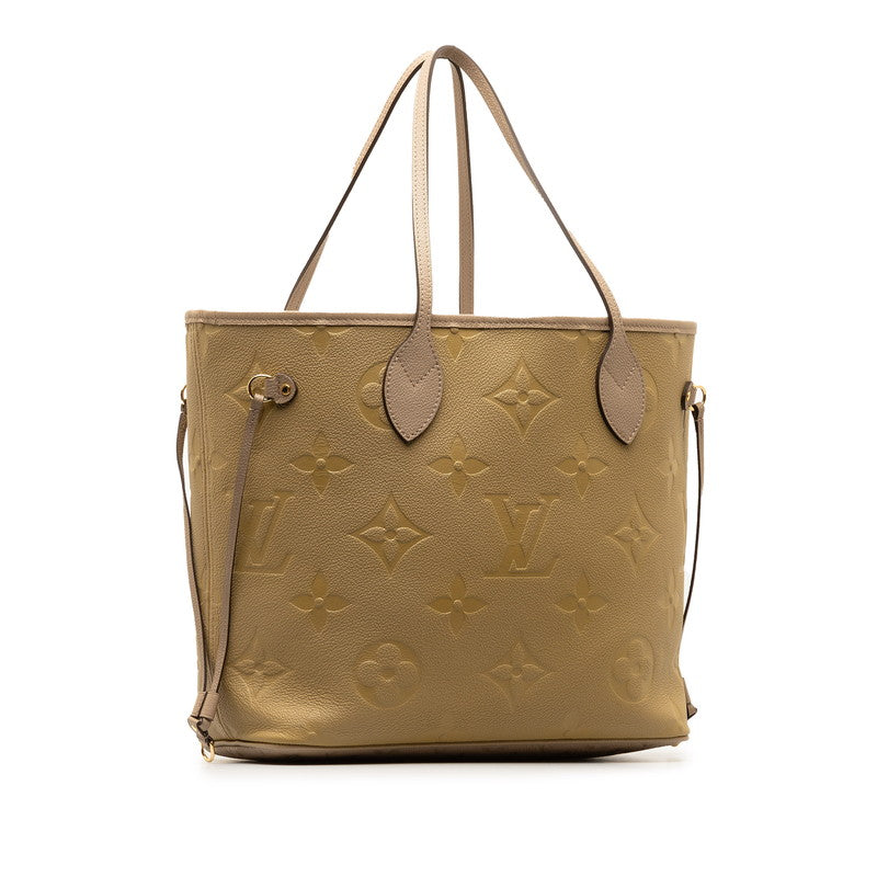 Louis Vuitton Monogram Amplant Neverfull MM Shoulder Bag M45686 Tourtree Grey  Leather  Louis Vuitton