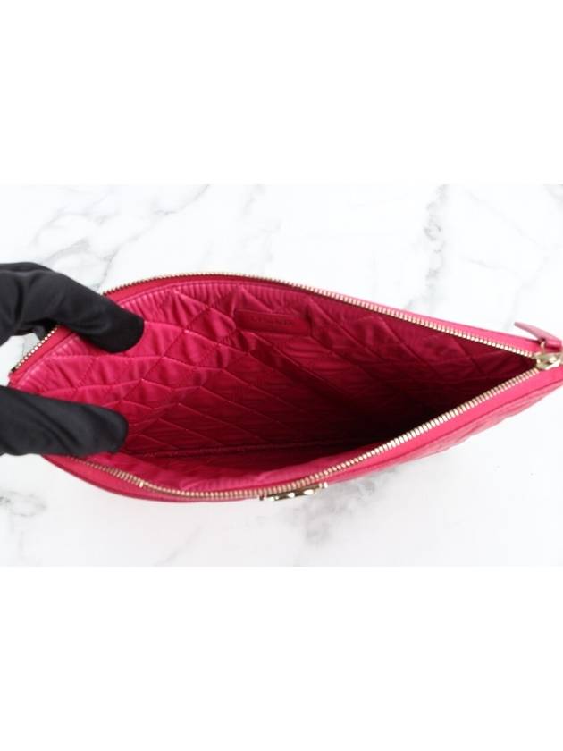 Lambskin Boy Clutch Bag M Chanel