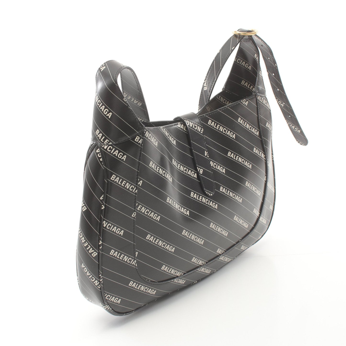 GUCCI Luxury Balenciaga  * GUCCI Hacker Jackie 1961 Shoulder bag Leather Black White