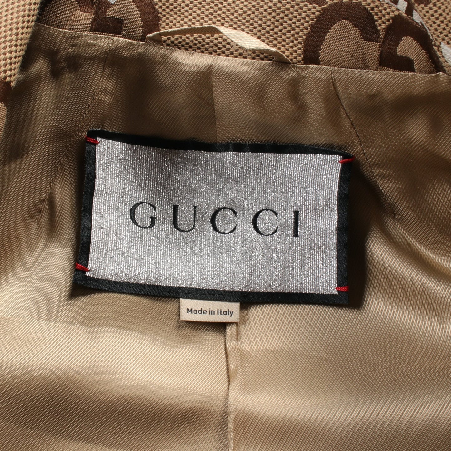 GUCCI GUCCI * Luxury Balenciaga  The Hacker project Jumbo GG Jacket Cotton Beige