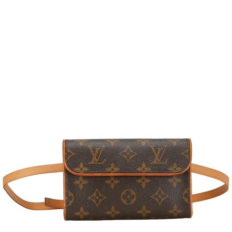 Louis Vuitton Monogram Pochette Florentine XS Waistbag M51855 Brown PVC Leather  Louis Vuitton