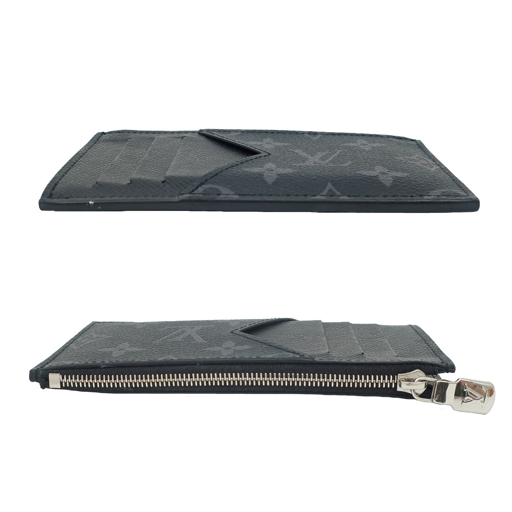 Louis Vuitton Taigaama Monogram Coin Card Hers Zippy Black IC M30271