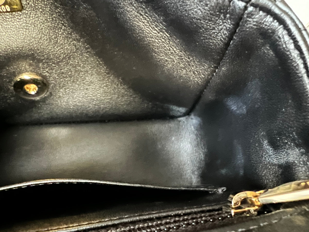 Chanel Mini Rectangular Classic Flap in Black Lambskin