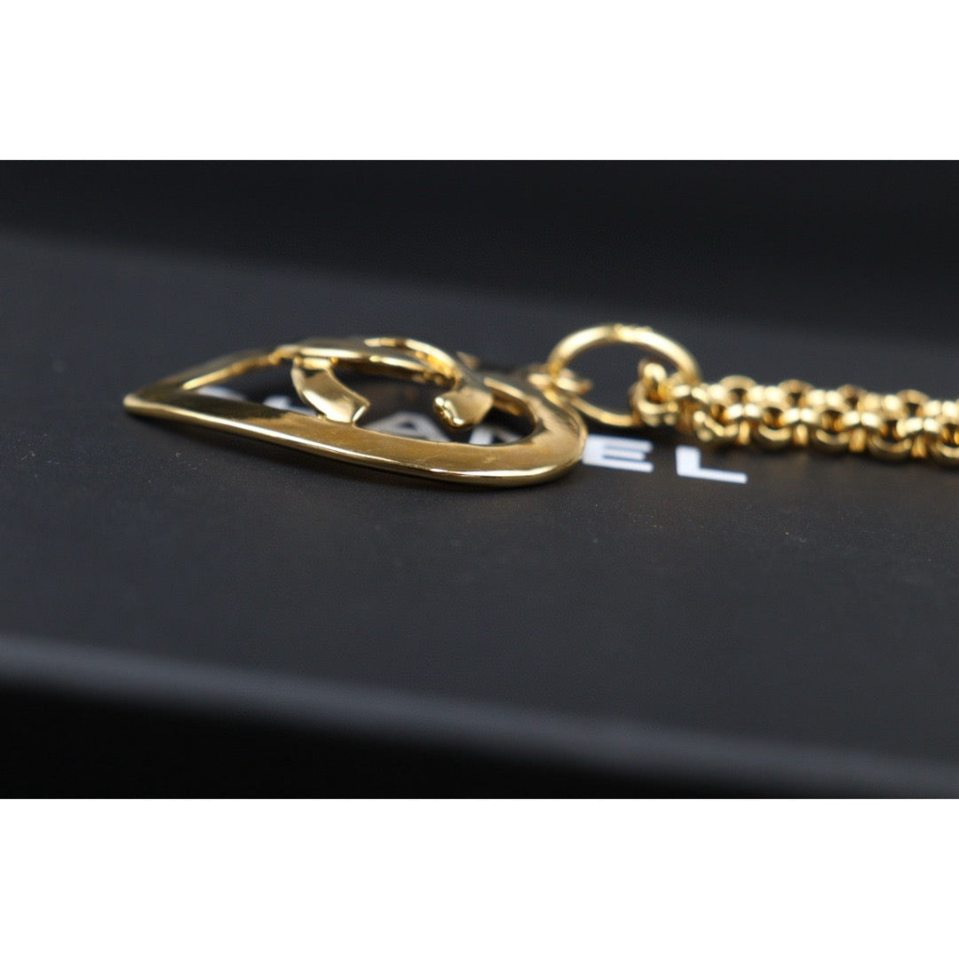 Very Good ( Rank A) ｜ CHANEL Coco Mark 24K Gold Plated Necklace｜25032710