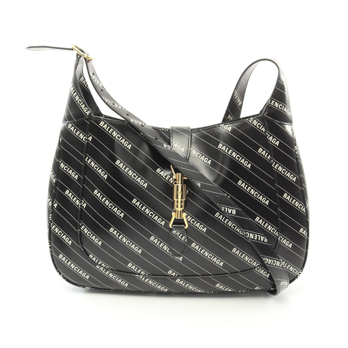 GUCCI GUCCI * Luxury Balenciaga  Hacker Jackie 1961 Shoulder bag Leather Black White