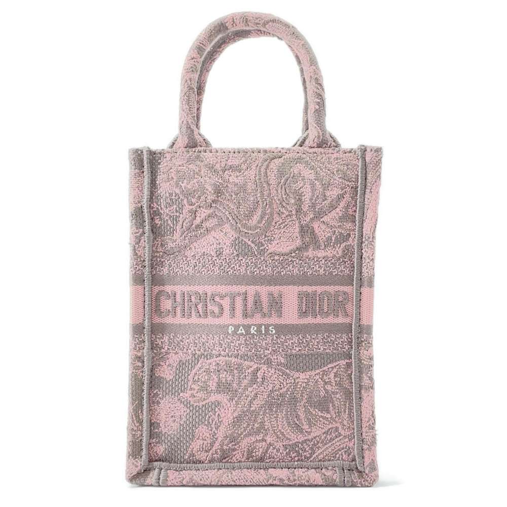 Dior Dioriviera Book Tote Phone Bag Pink S5555CRGO_M89E Canvas Size Mini