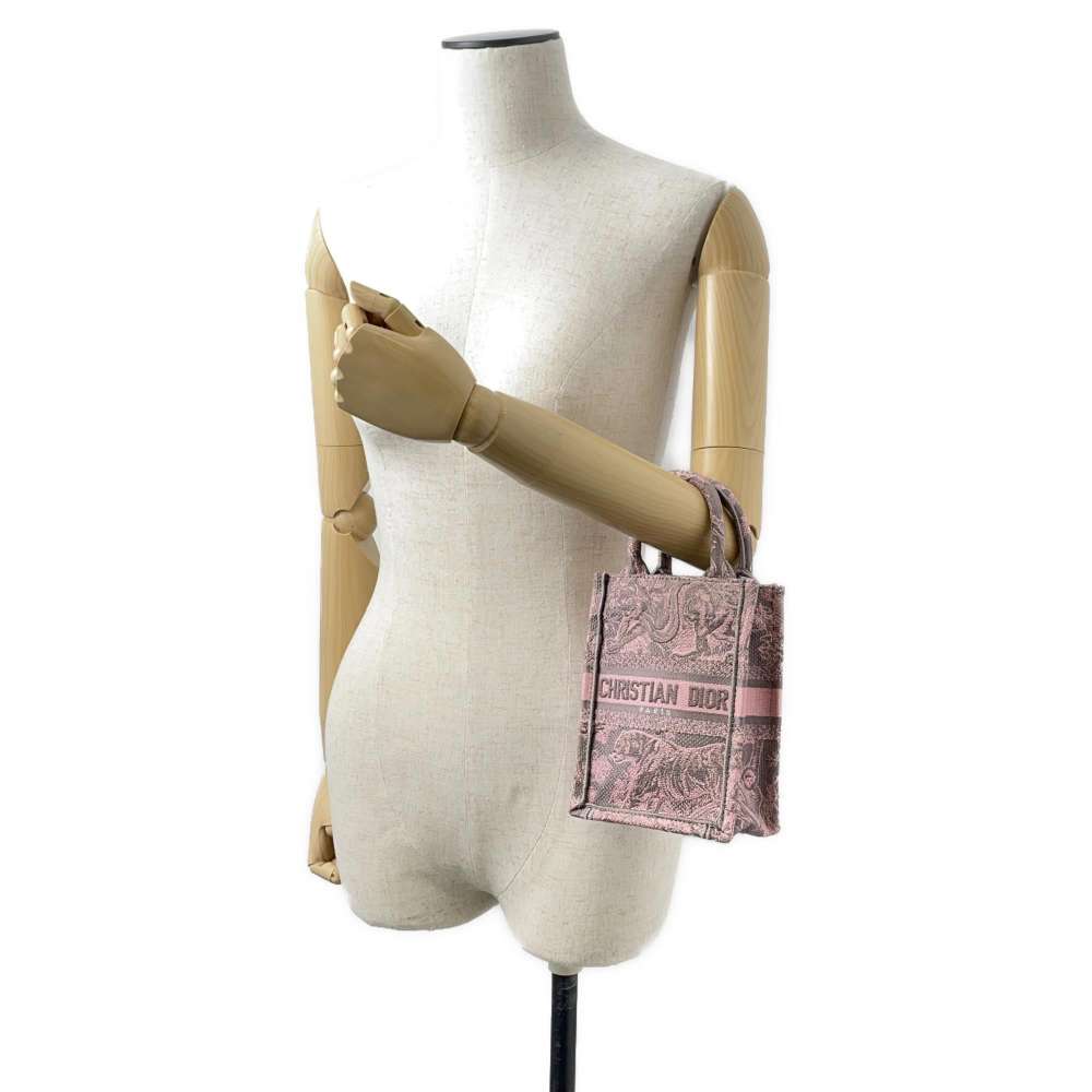 Dior Dioriviera Book Tote Phone Bag Pink S5555CRGO_M89E Canvas Size Mini