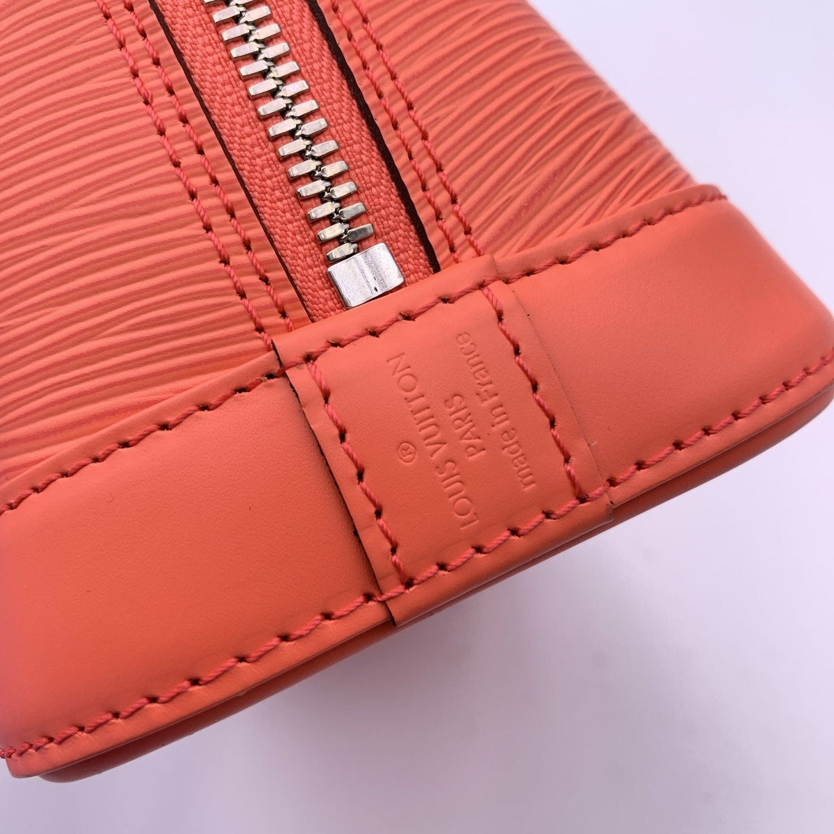 LOUIS VUITTON Poppy Epi Leather Alma Bb Bag Handbag With Strap