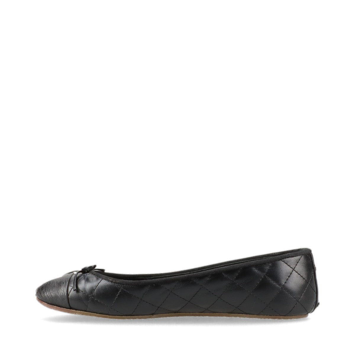Chanel Coco Matrasse Leather Pump 38 1/2  Black G27528