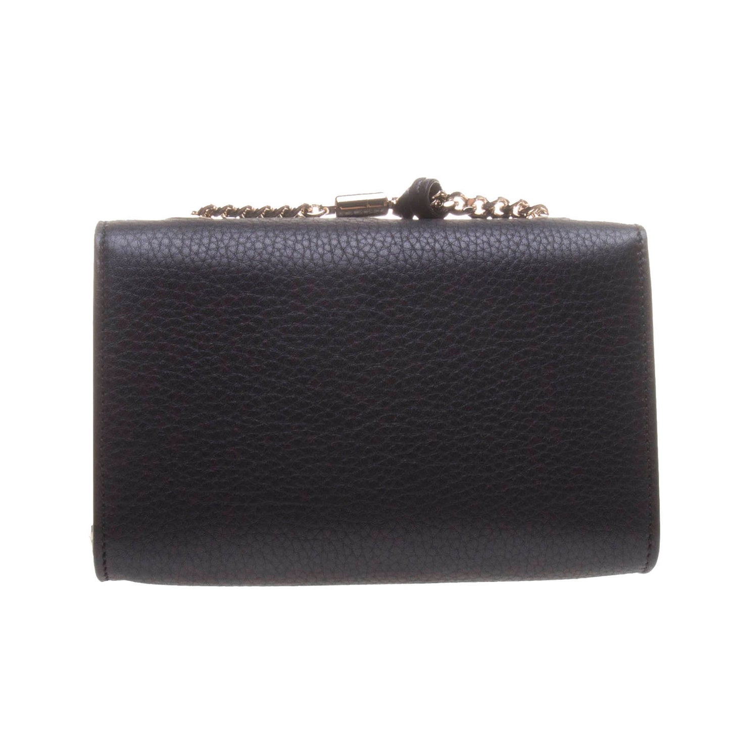 Gucci 387612 Black Bamboo Daily Leather Chain Bag