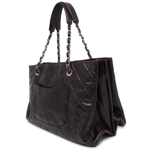 CHANEL GST tote Purple Patent Leather