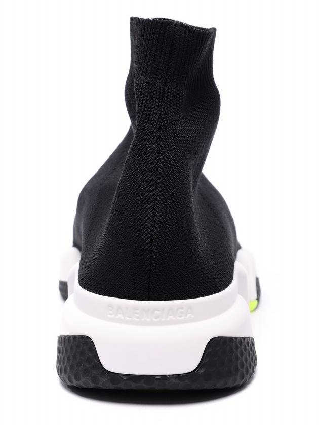Luxury Balenciaga  Speed Runner High Top Sneakers Black Yellow