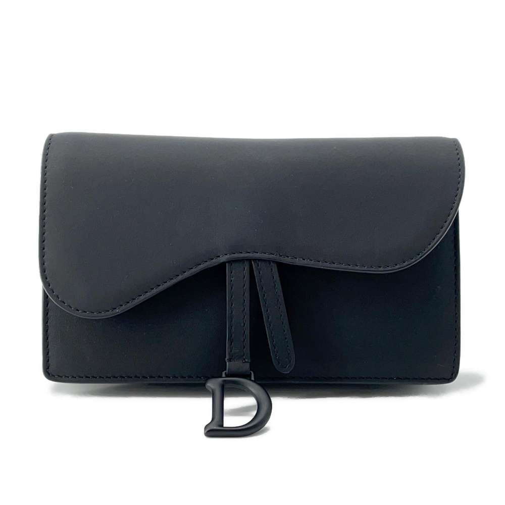 Dior saddle belt bag Black Leather