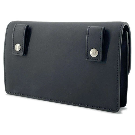 Dior saddle belt bag Black Leather