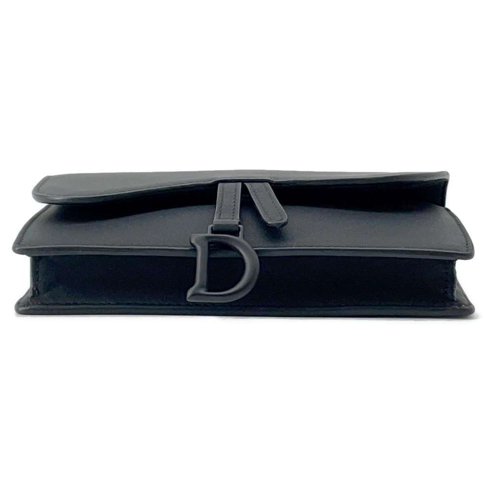 Dior saddle belt bag Black Leather