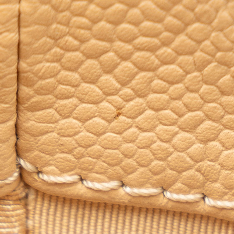 Chanel Matrasse Chain Tote Bag Beige Silver Caviar S  Chanel