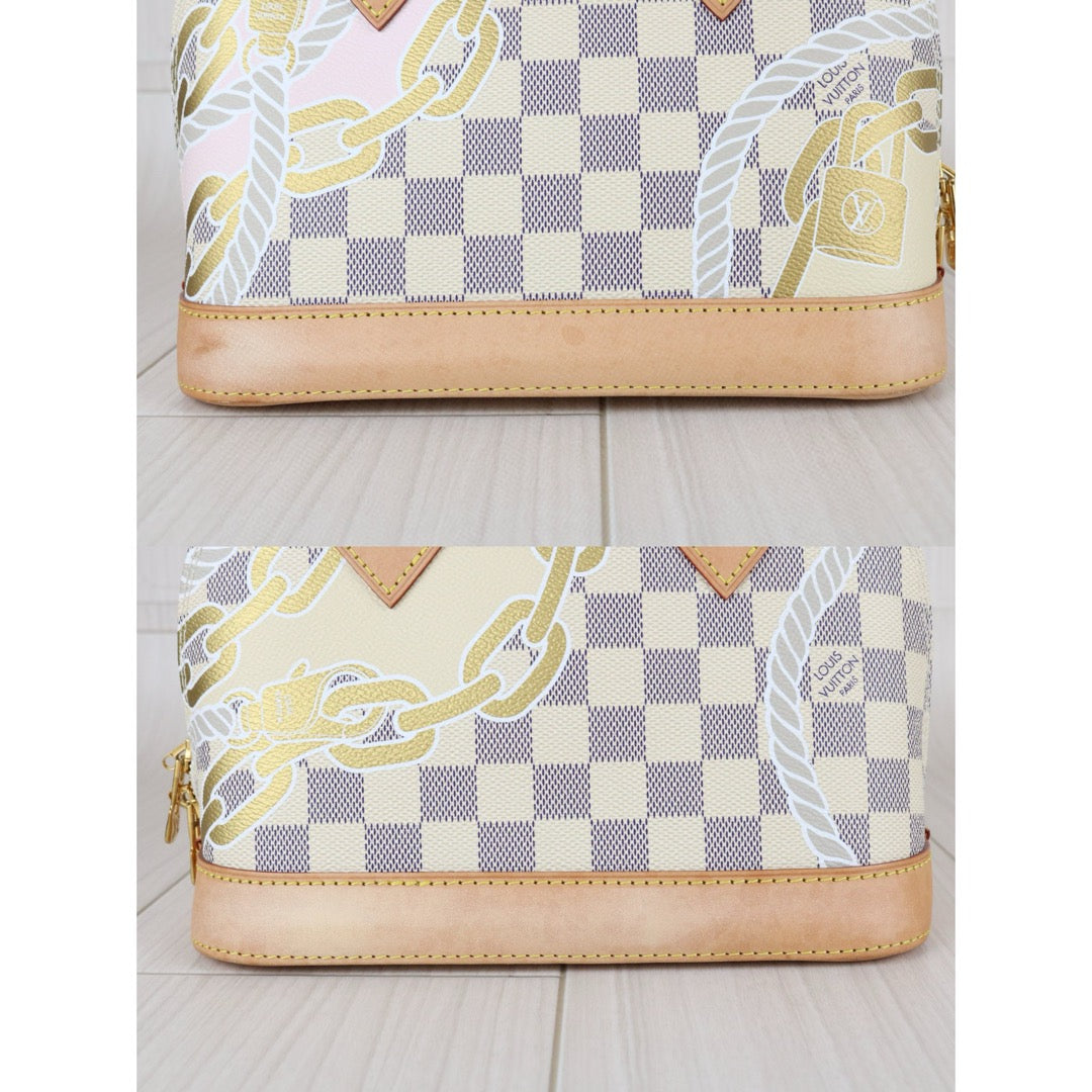 Good ( Rank AB)｜ LV Damier Azur Nautical Alma BB HandBag Shoulder Bag  IC Chips Model ｜X25032510