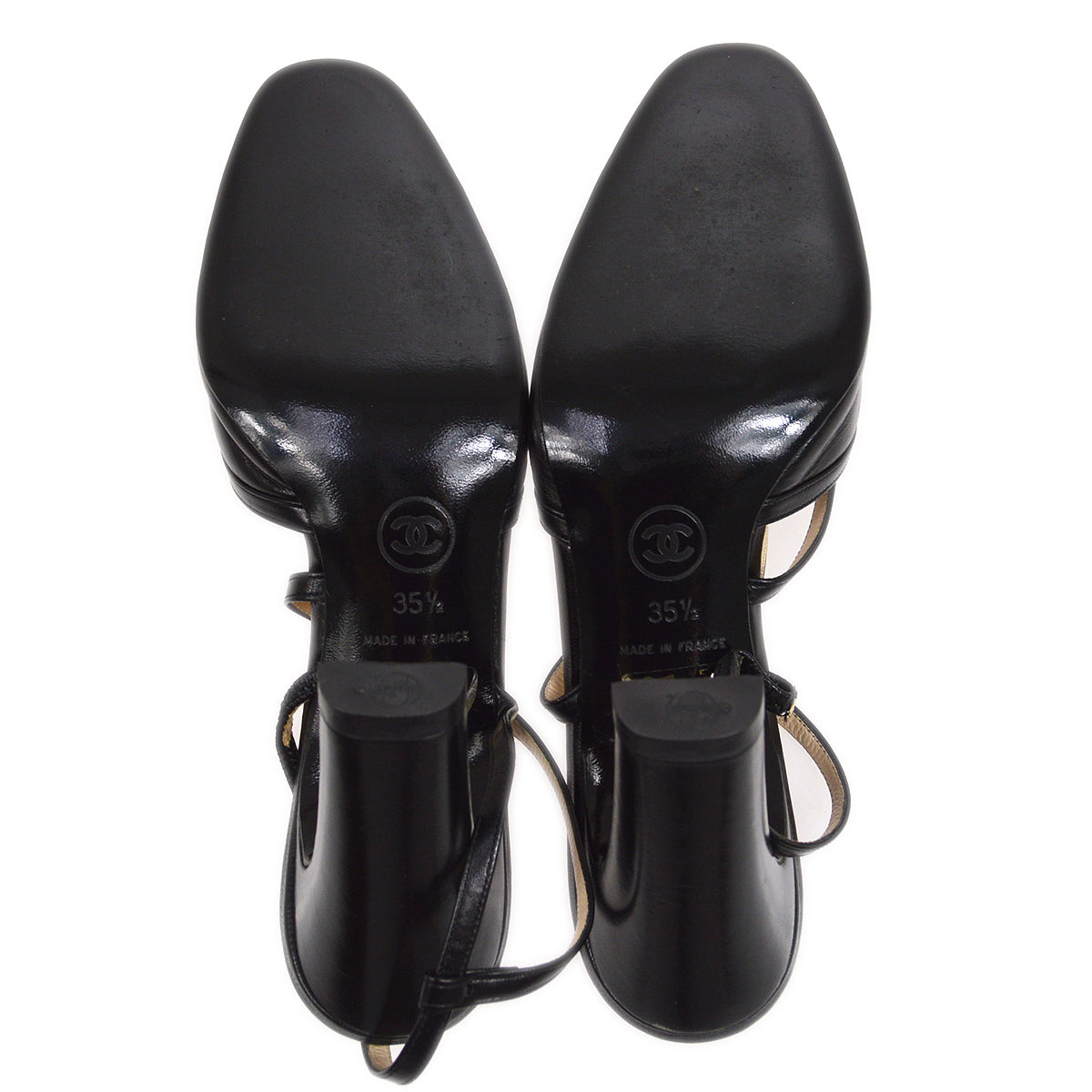 CHANEL Slingbacks Shoes #35 1/2