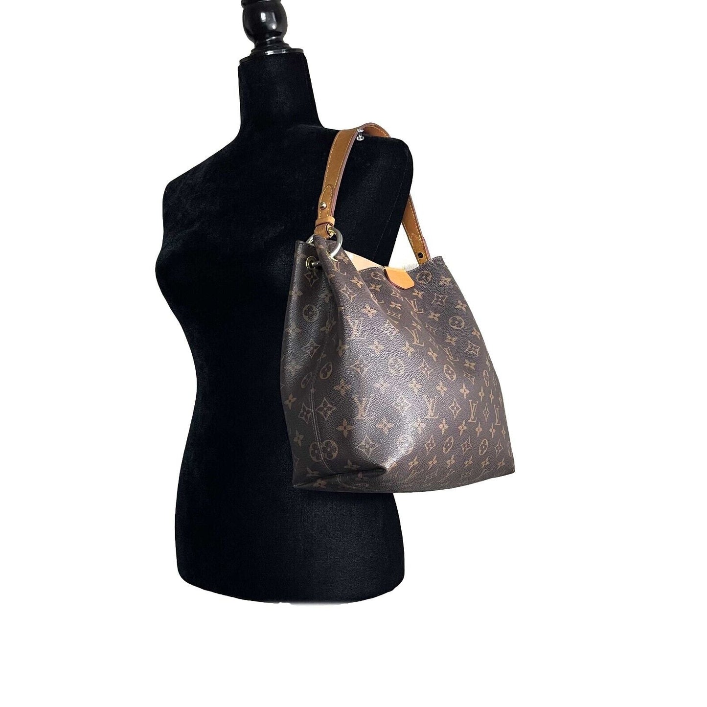 LOUIS VUITTON Graceful PM in Monogram Canvas Brown Shoulder Handbag