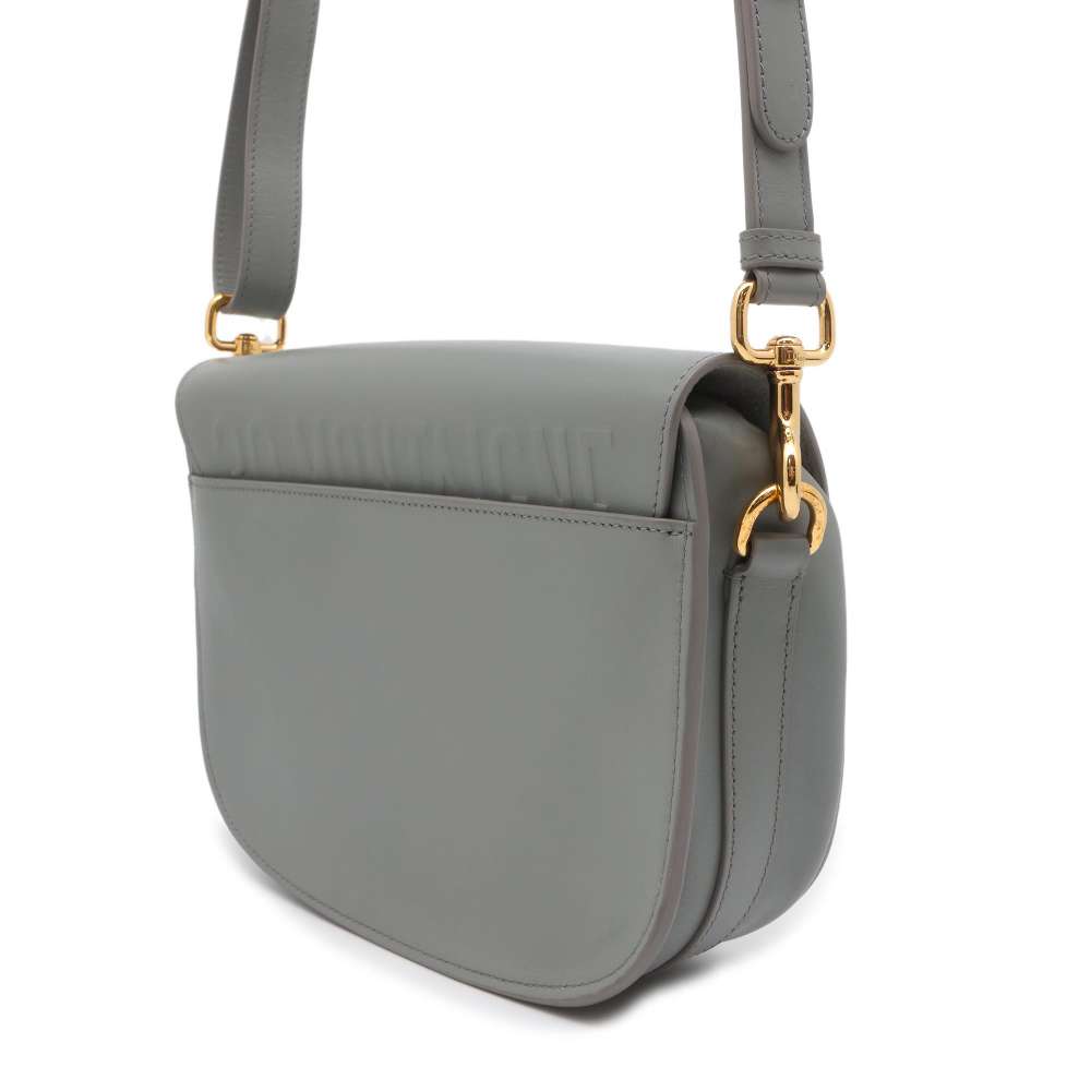 Dior Bobby Shoulder Bag Gray M9319UMOL Leather Size Medium