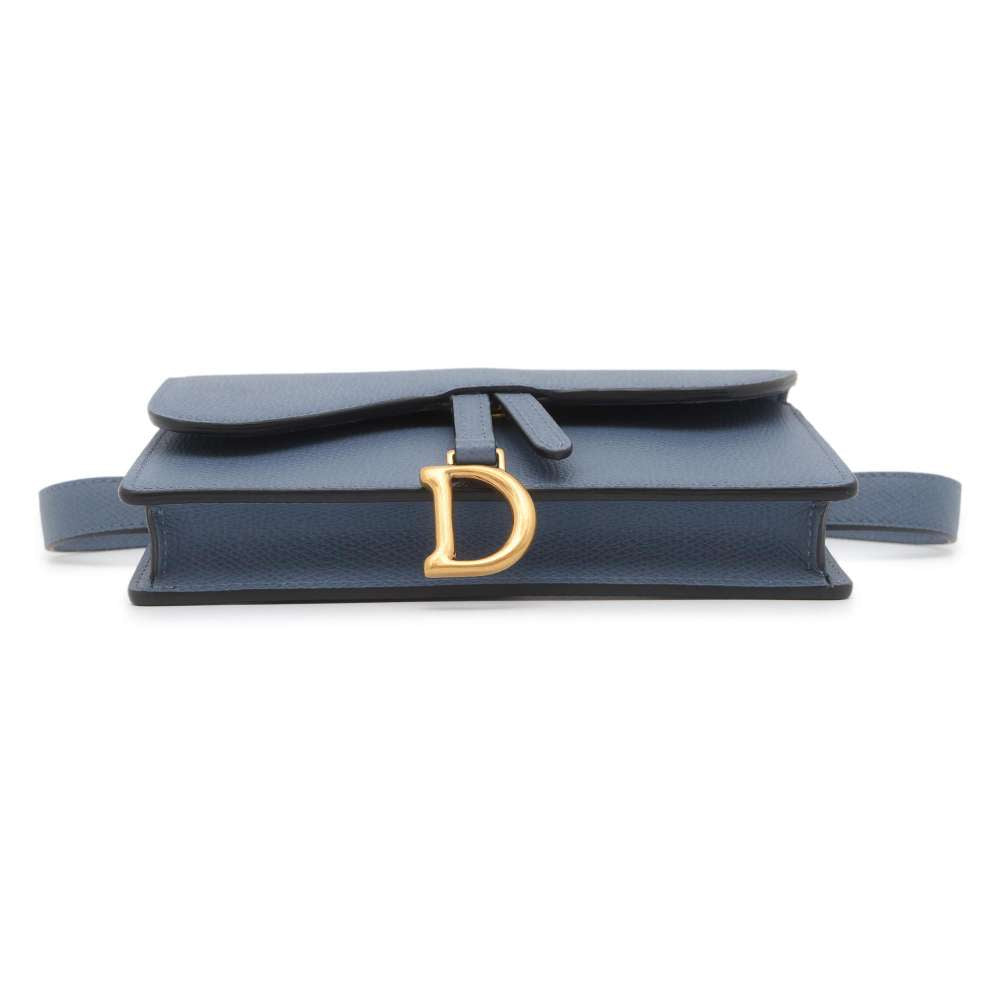 Dior Saddle Waist Bag Blue S5619CCEH Leather