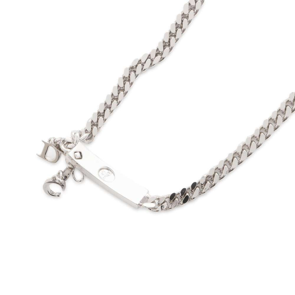 Dior With logo ribbon necklace Silver Metal