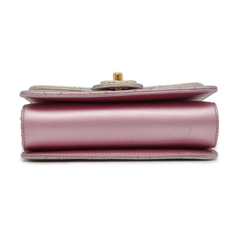 CHANEL Gradation Matelasse ChainShoulder MetalicPink/MetalicSilver AS3002 Lambskin