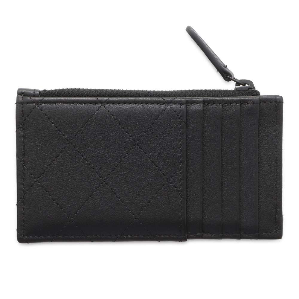 CHANEL Fragment Classic Card Case Black AP3823 Grained CalfLeather
