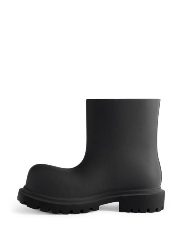 Luxury Balenciaga  Steroid Rain Boots Black