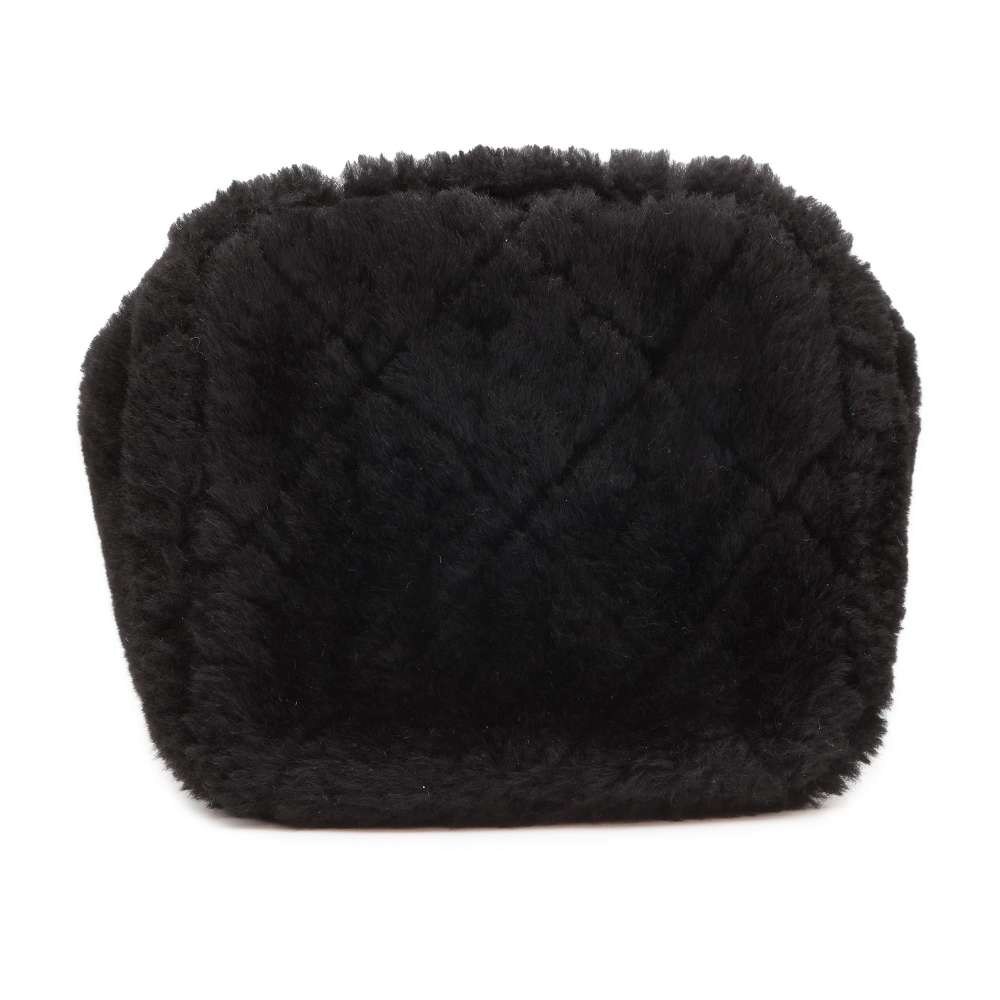 CHANEL Chain Vanity Black AS3357 Shearling
