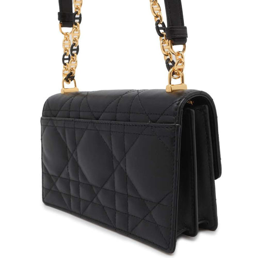 Dior Miss Caro Macrocannage Mini Bag Black S5169UDAX_M900 Lambskin Size Mini