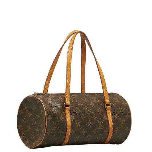 Louis Vuitton Monogram Papillon 30  Handbag M51385 Brown PVC Leather Lady Louis Vuitton