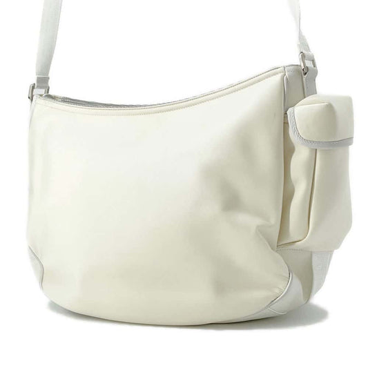 Dior Sacai collaboration saddle soft bag White 1ADHO029USG Nylon Leather