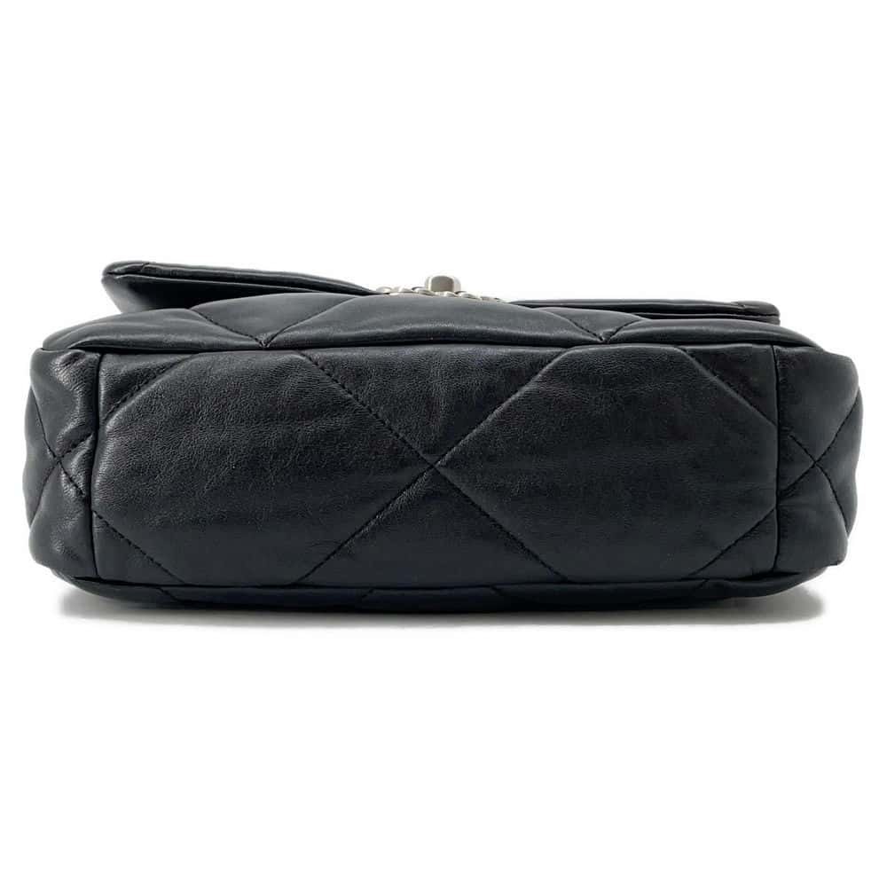CHANEL CHANEL19 CC Logo ChainShoulder Black AS1160 Lambskin