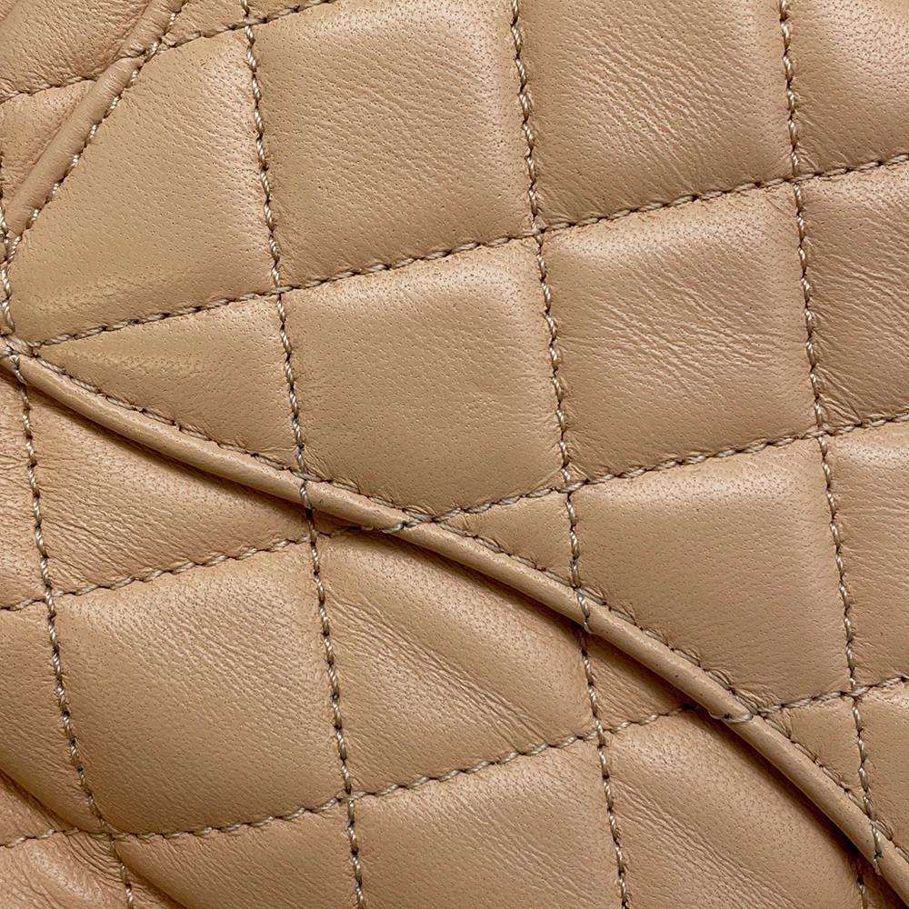 CHANEL Mini Matelasse Coco Ball ChainShoulder Beige AS1786 Lambskin Size Mini