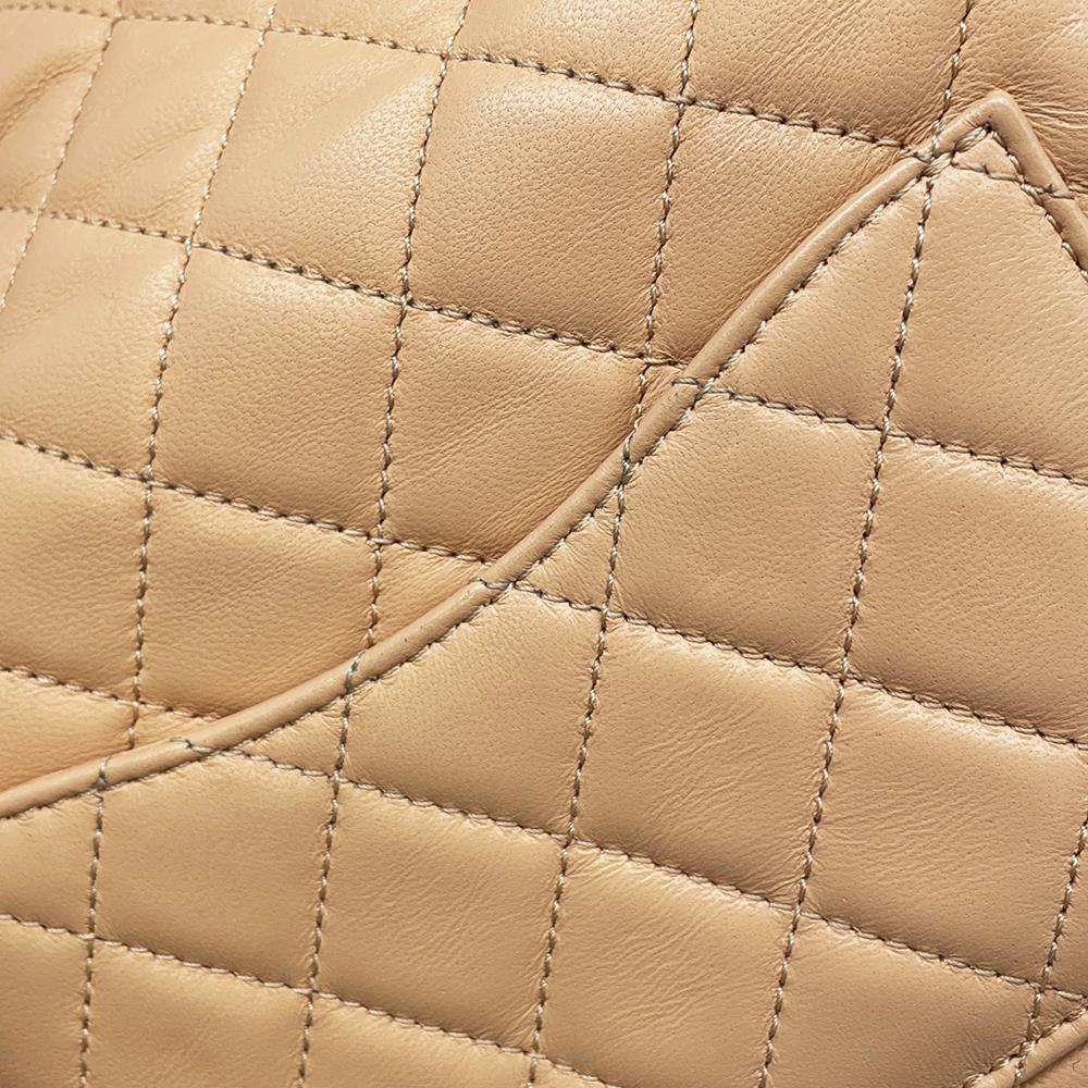CHANEL Mini Matelasse Coco Ball ChainShoulder Beige AS1786 Lambskin Size Mini