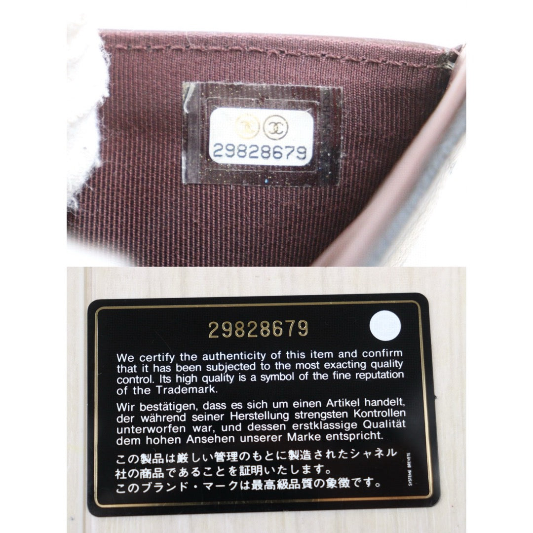Good ( Rank AB)｜CHANEL Caviar Skin Leather Calf Leather  Wallet Black Made In 2020 Year｜25022401