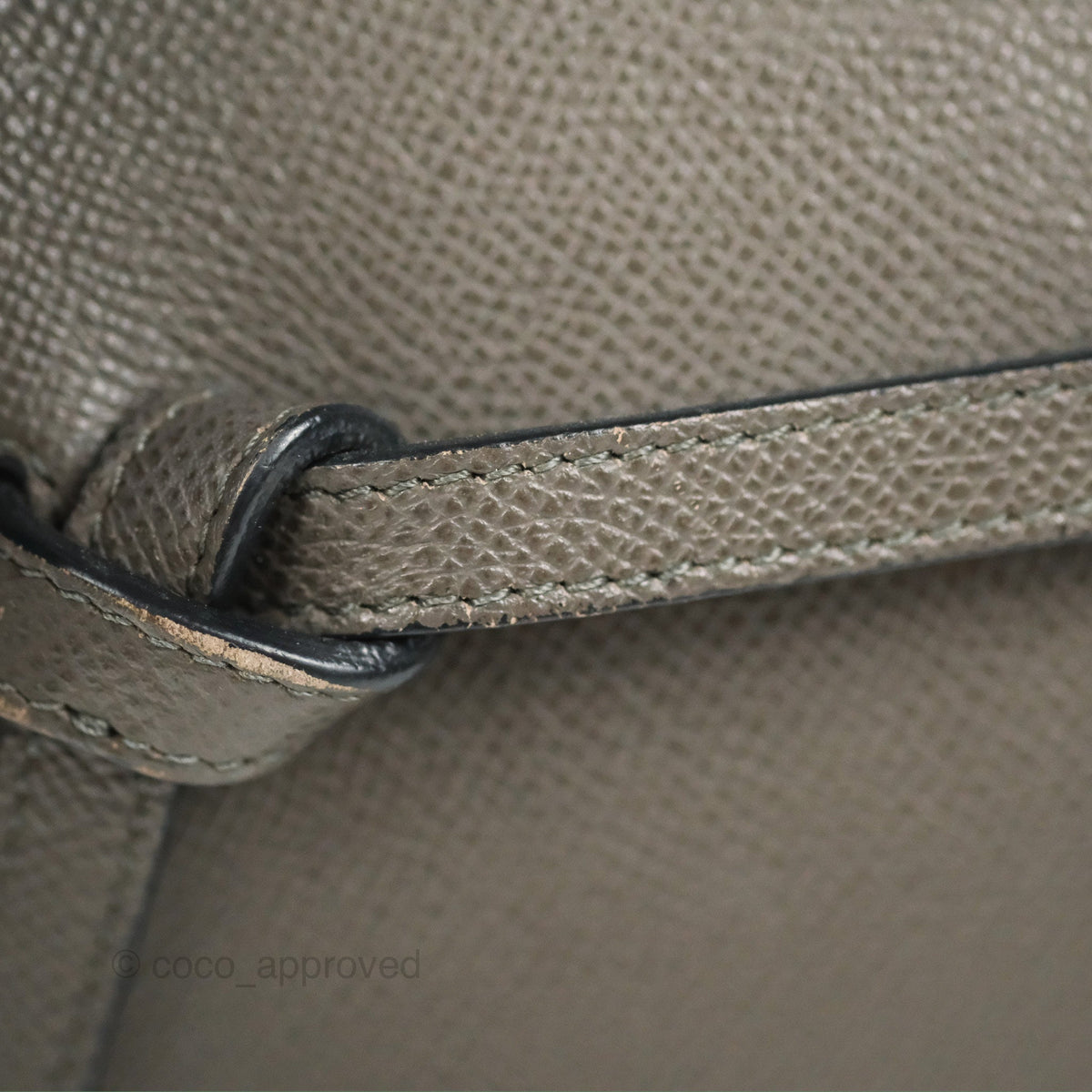 Celine Nano Belt Bag Grey Grained Calfskin Gold Hardware