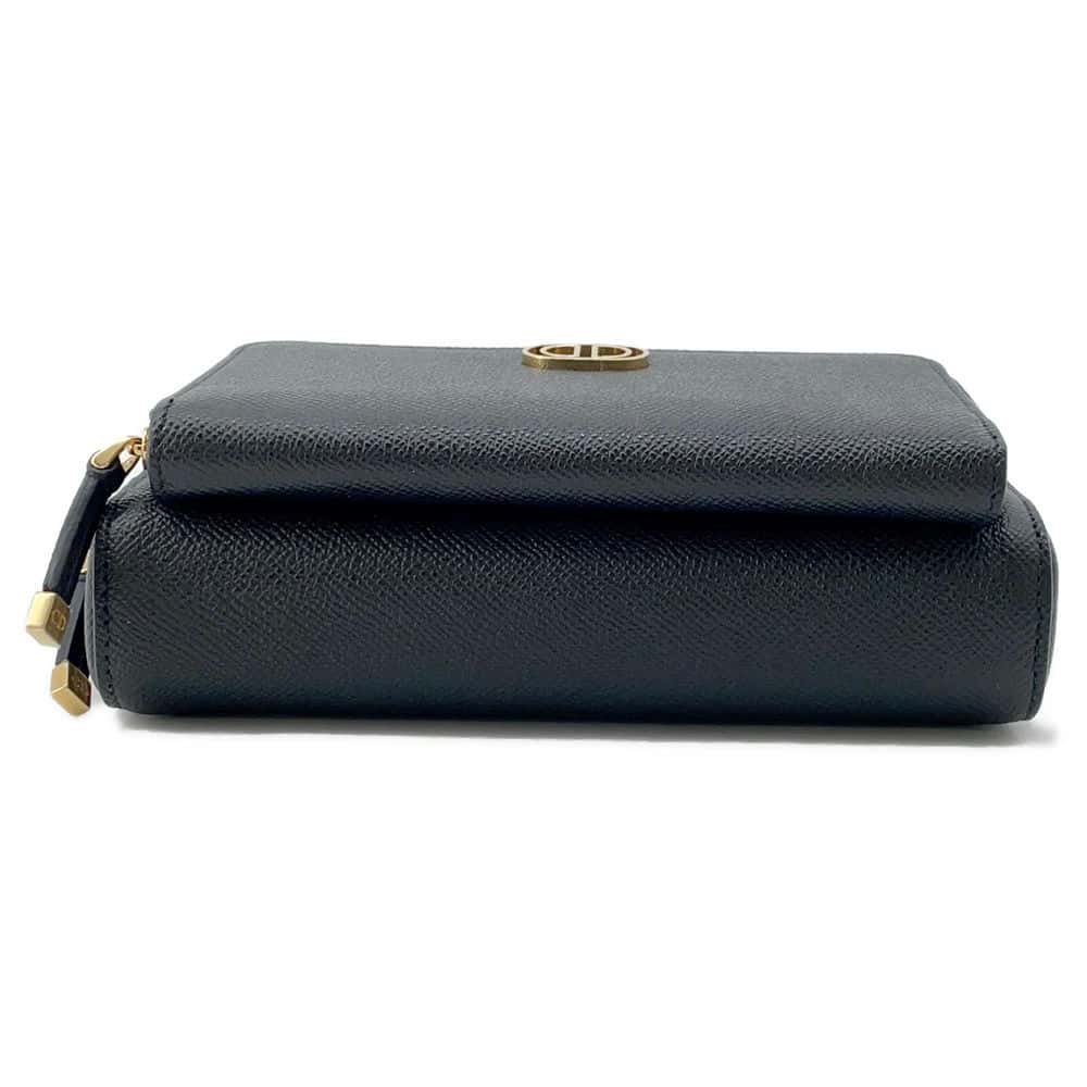 Dior Karo Double Pouch Shoulder Bag Black S7431UBAE Leather