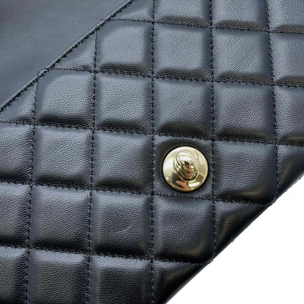 CHANEL Mini Matelasse Chain Shoulder Bag Black A69900 Lambskin Size Mini