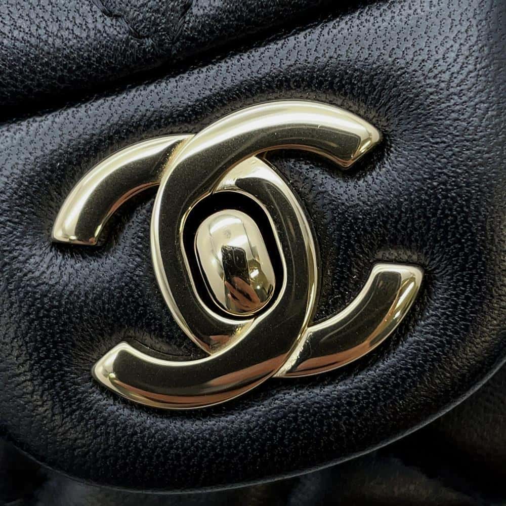 CHANEL Mini Matelasse Chain Shoulder Bag Black A69900 Lambskin Size Mini