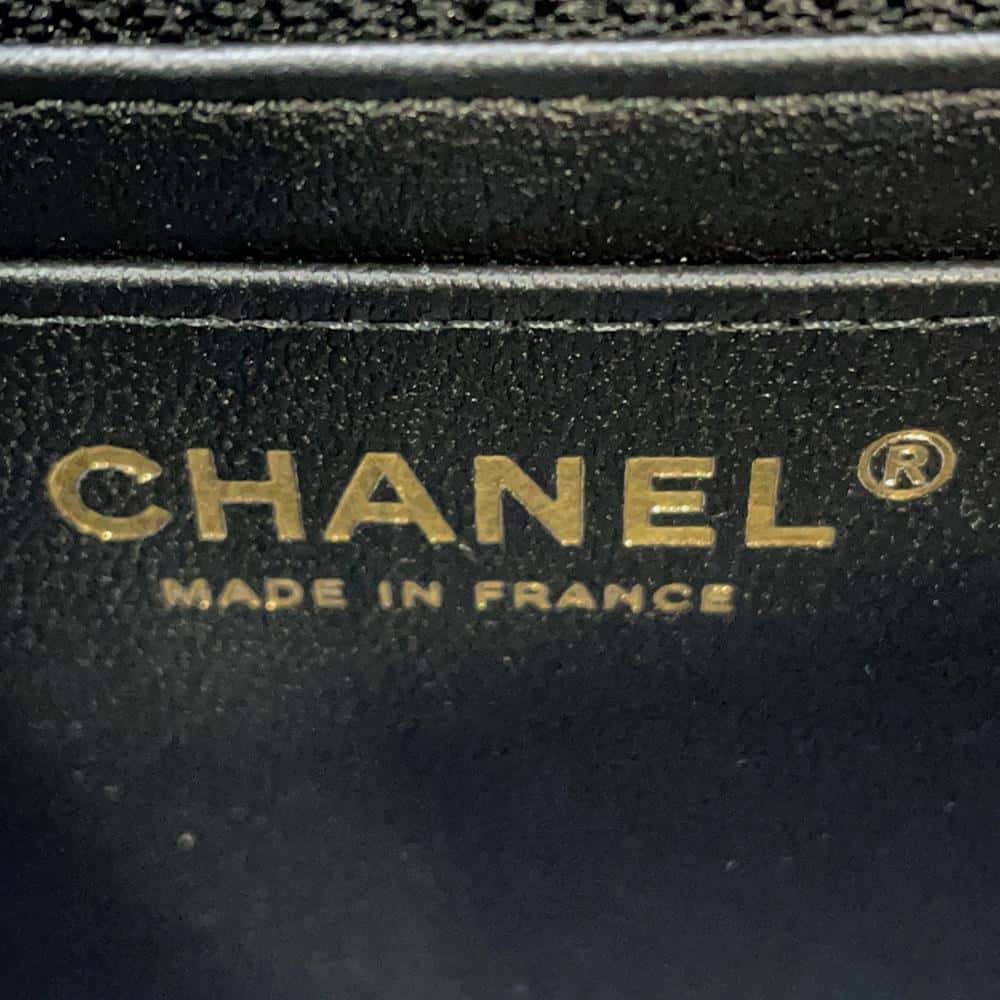 CHANEL Mini Matelasse Chain Shoulder Bag Black A69900 Lambskin Size Mini