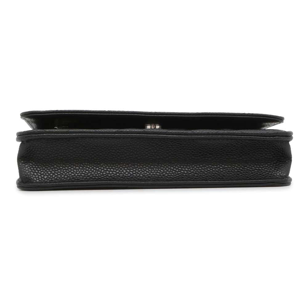 CHANEL Matelasse Classic Chain Wallet Black AP0250 Caviar Leather