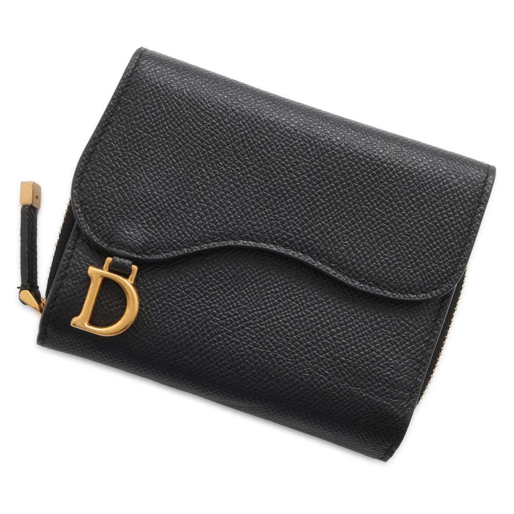 Dior Saddle Medium Wallet Black S5673CBAA Leather