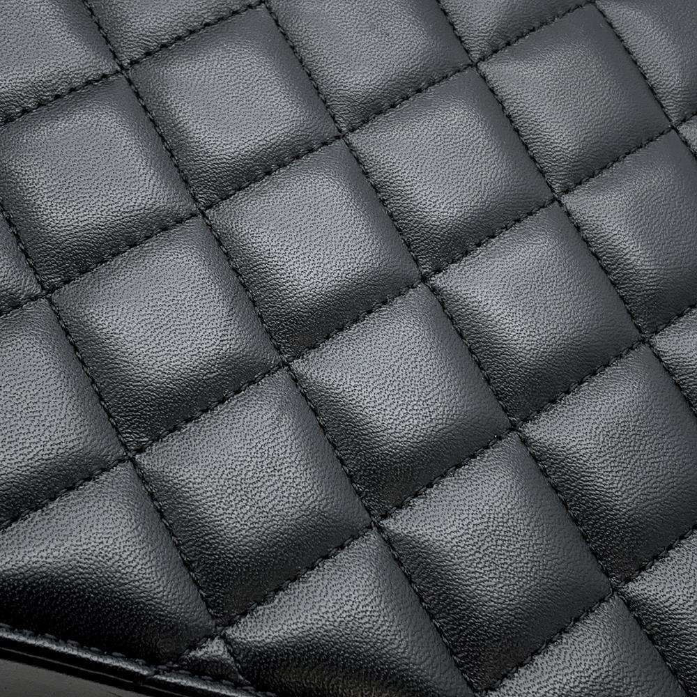 CHANEL Vanity Top Handle ChainShoulder Bag Black AS3319 Lambskin