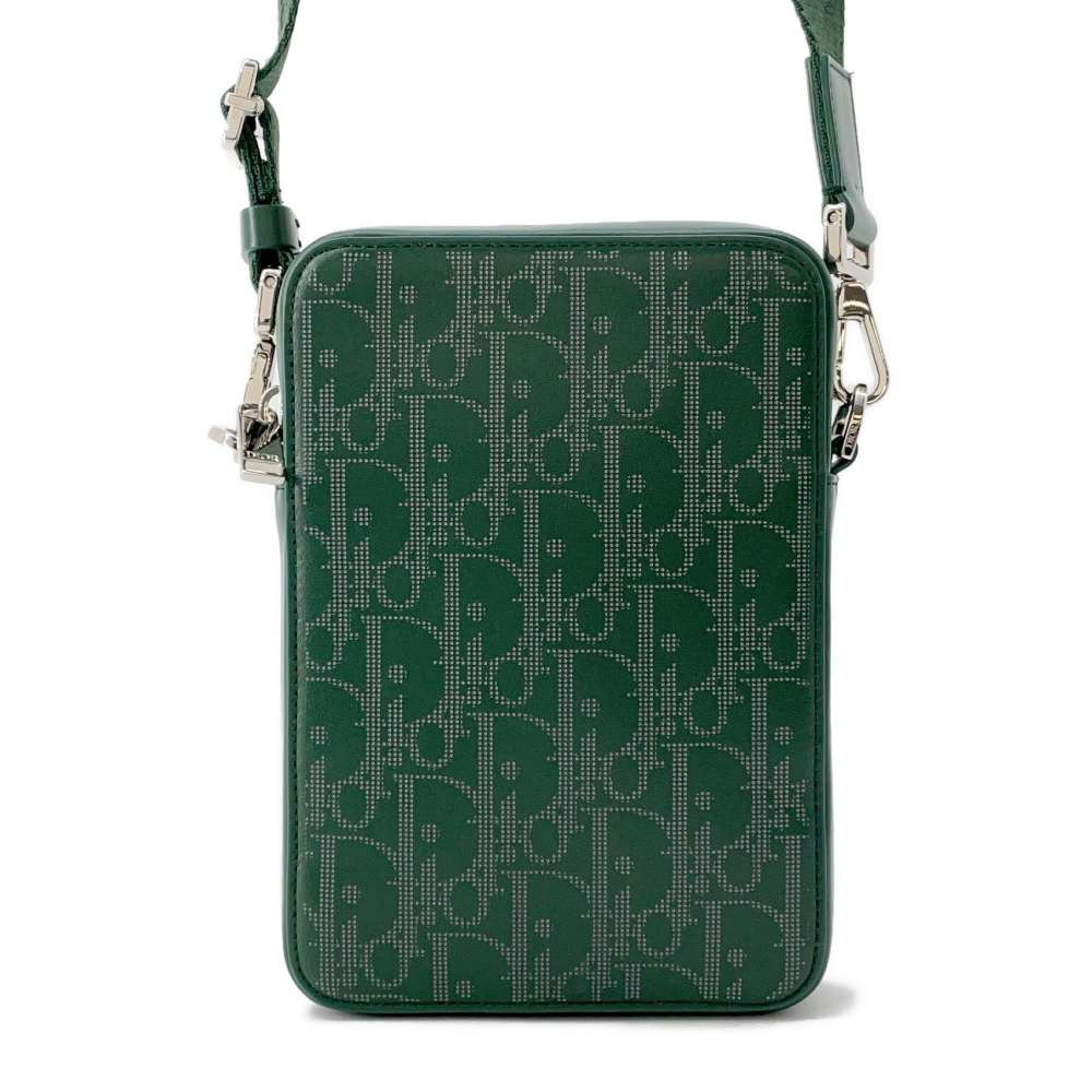 Dior World Tour Messenger Pouch Green 2ESBC265CLP Leather