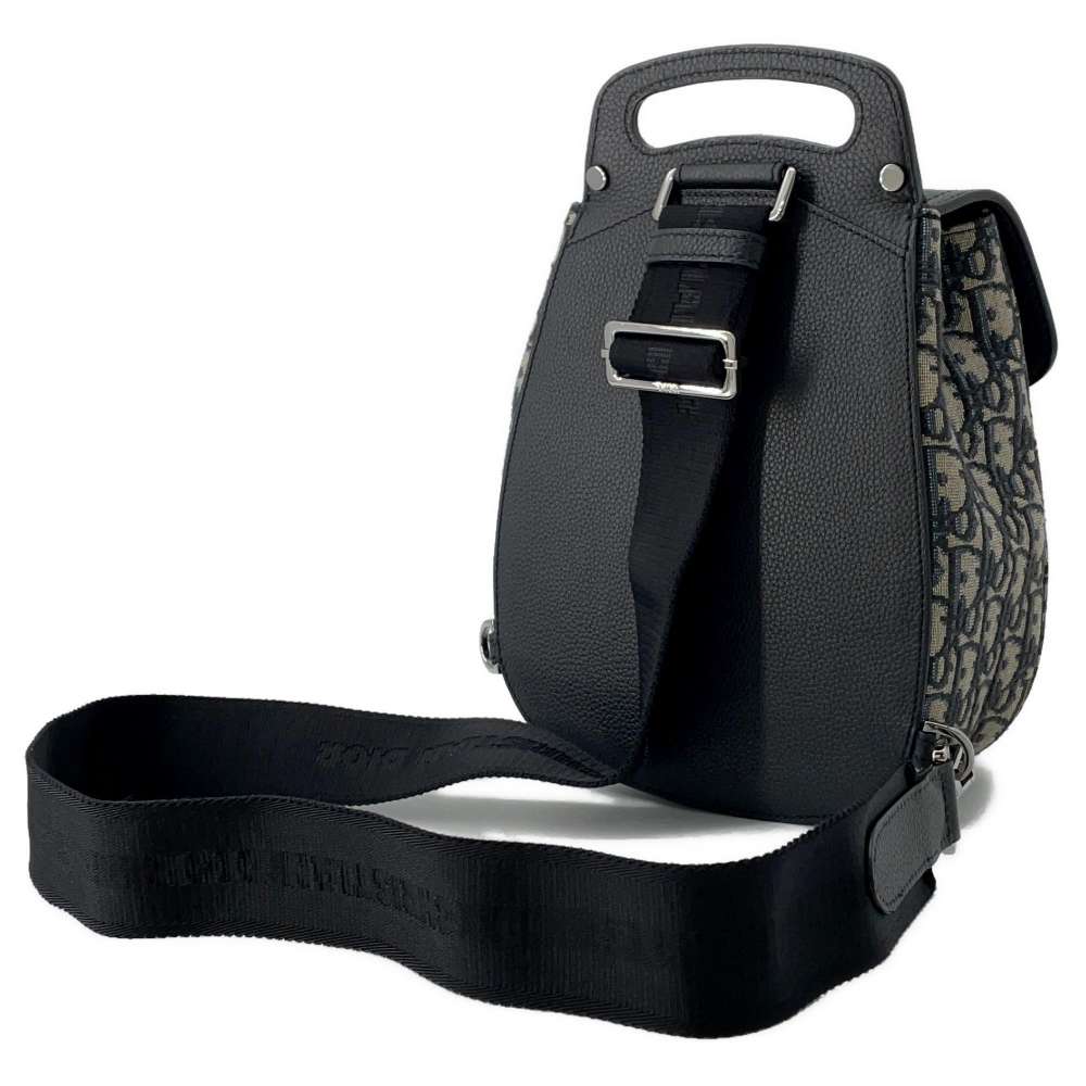 Dior Oblique Gallop Mini Sling Bag Navy 1ADBO022YKS Canvas Leather