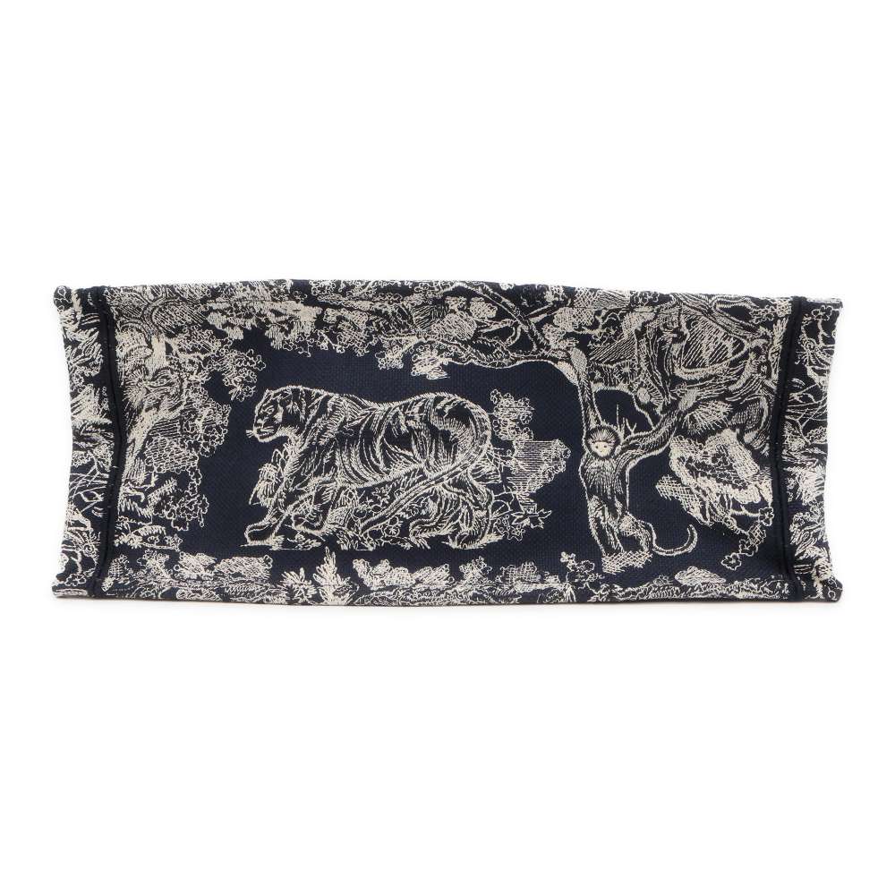 Dior Book Tote Reverse Toile de Jouy Navy/White M1286ZRGO Canvas Size Large